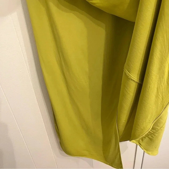Reiss Nadia drape lime green midi dress size 0 - Picture 6 of 14